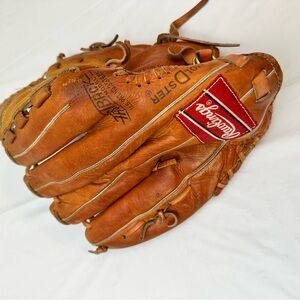 Rawlings Brown 3615 Leather Deep Pocket Baseball Glove Vintage